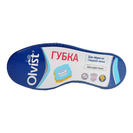 Губка для обуви и кожи малая бесцветная OLVIST