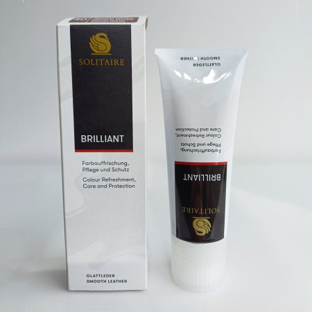 Крем для обуви Briliant Creme Коричневый 75 мл SOLITAIRE