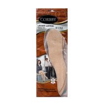 стельки LEDER LATEX (кожа+латекс+уголь) 43/44 CORBBY