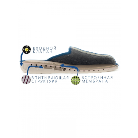 Тапочки мужские домашние AXA