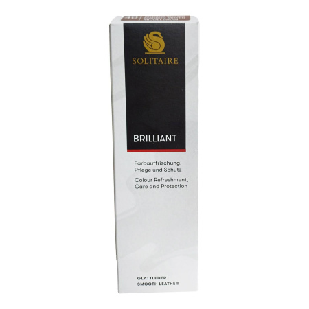 Крем для обуви Briliant Creme Коричневый 75 мл SOLITAIRE